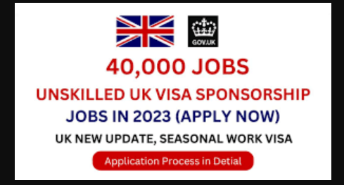40,000 Unskilled UK Visa Sponsorship Jobs 2023